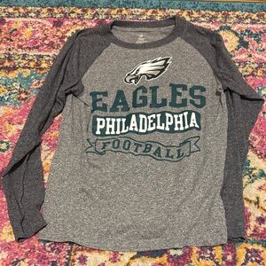 NFL Eagles Gray Long Sleeve Tee